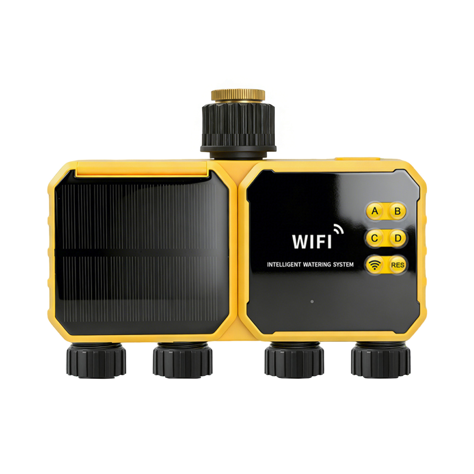 Smart Garden Zone - 4-Zonen Solar-WLAN-Bewässerungstimer - Intelligenter Wasserventil-Controller mit