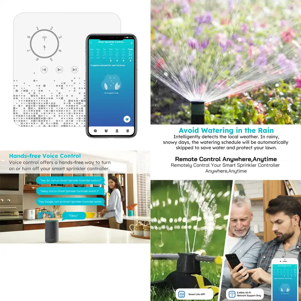 Smart Garden Zone - Qwinn 2026-Rehent Smart APP 8-Zonen Bewässerungstimer