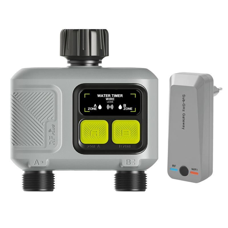 Smart Garden Zone - WORTHOWN-Wifi Smart Water Timer 2-Zonen-App-Steuerung, automatische