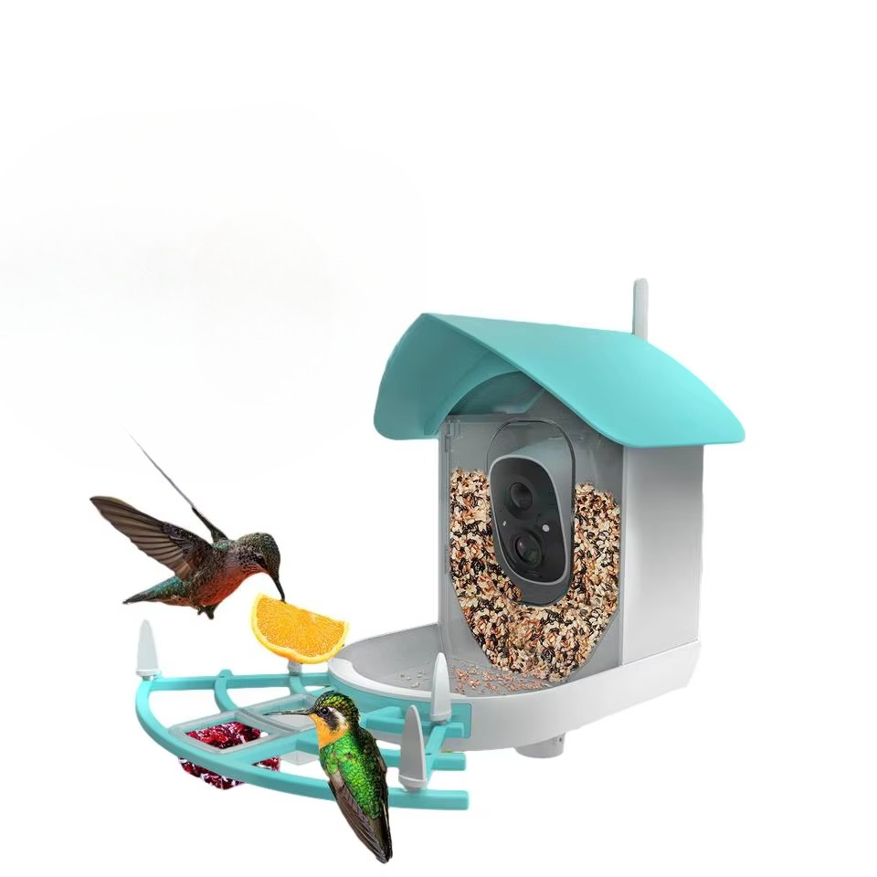 Smart Bird Feeder Camera - Drahtlose automatische Haustier-Feeder-Batteriekamera 2MP Wifi Smart
