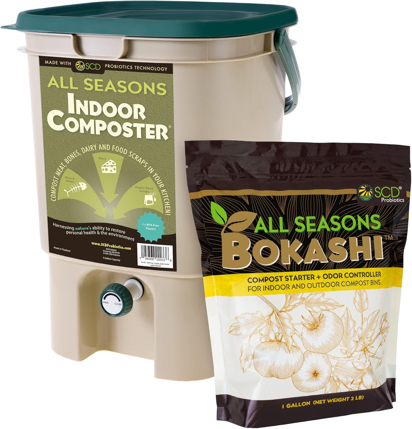 Composting Kit Indoor - Innenkomposter für die Küchenarbeitsplatte - 5
