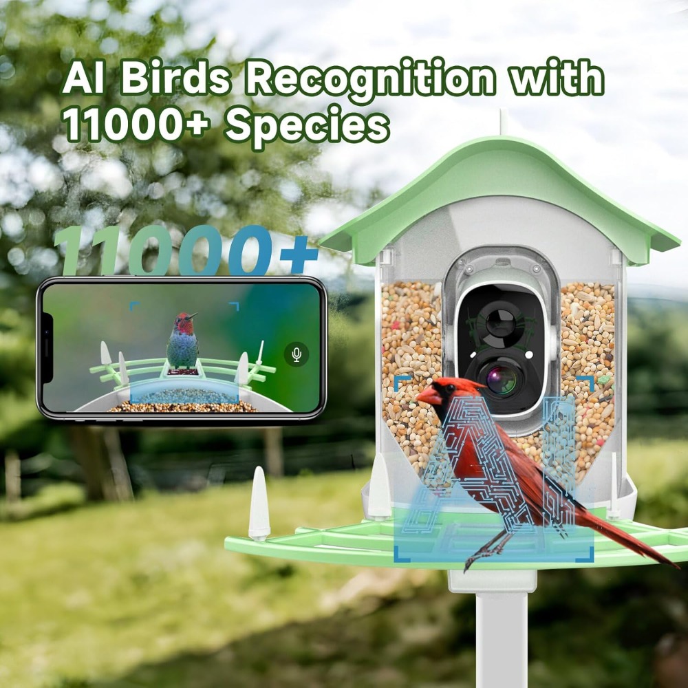 Solarbetriebener intelligenter – Smart Bird Feeder Camera Bewertung und Preis