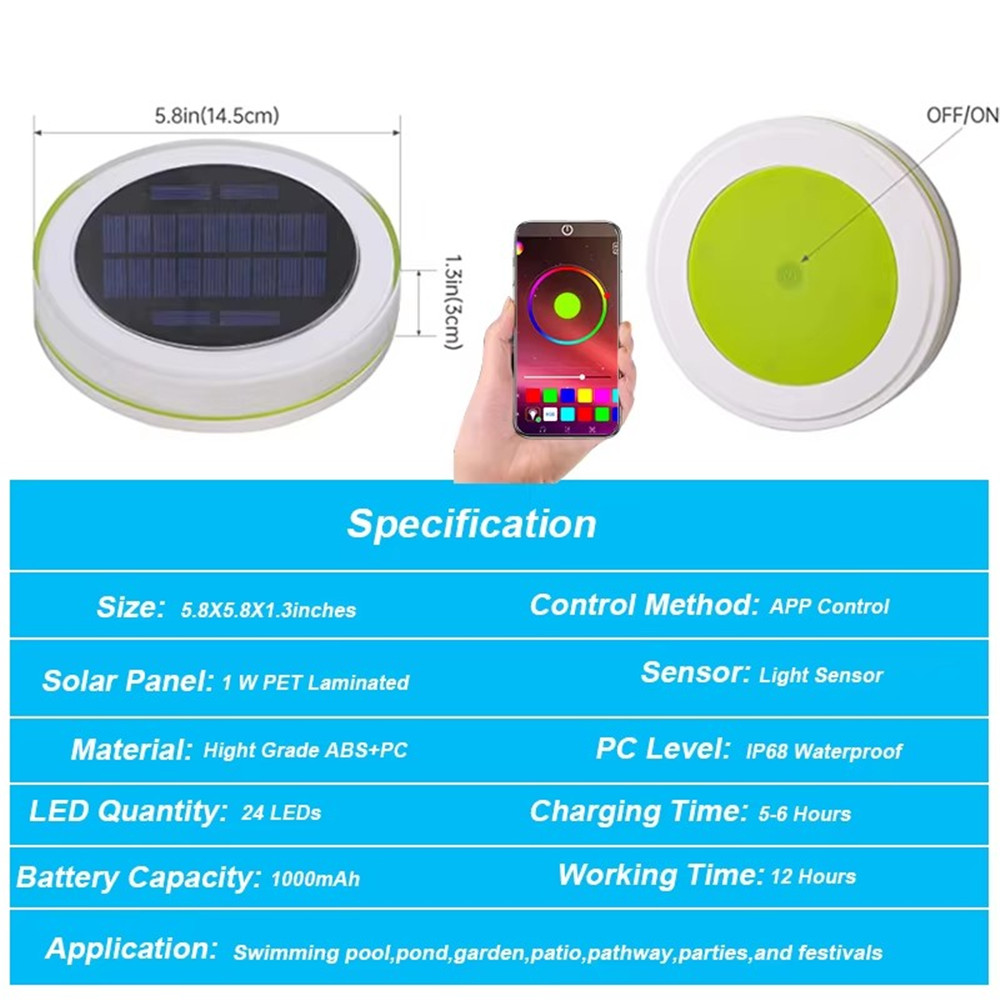 Solar LED Wasser Float Licht I – App Smart Garden Bewertung und Preis