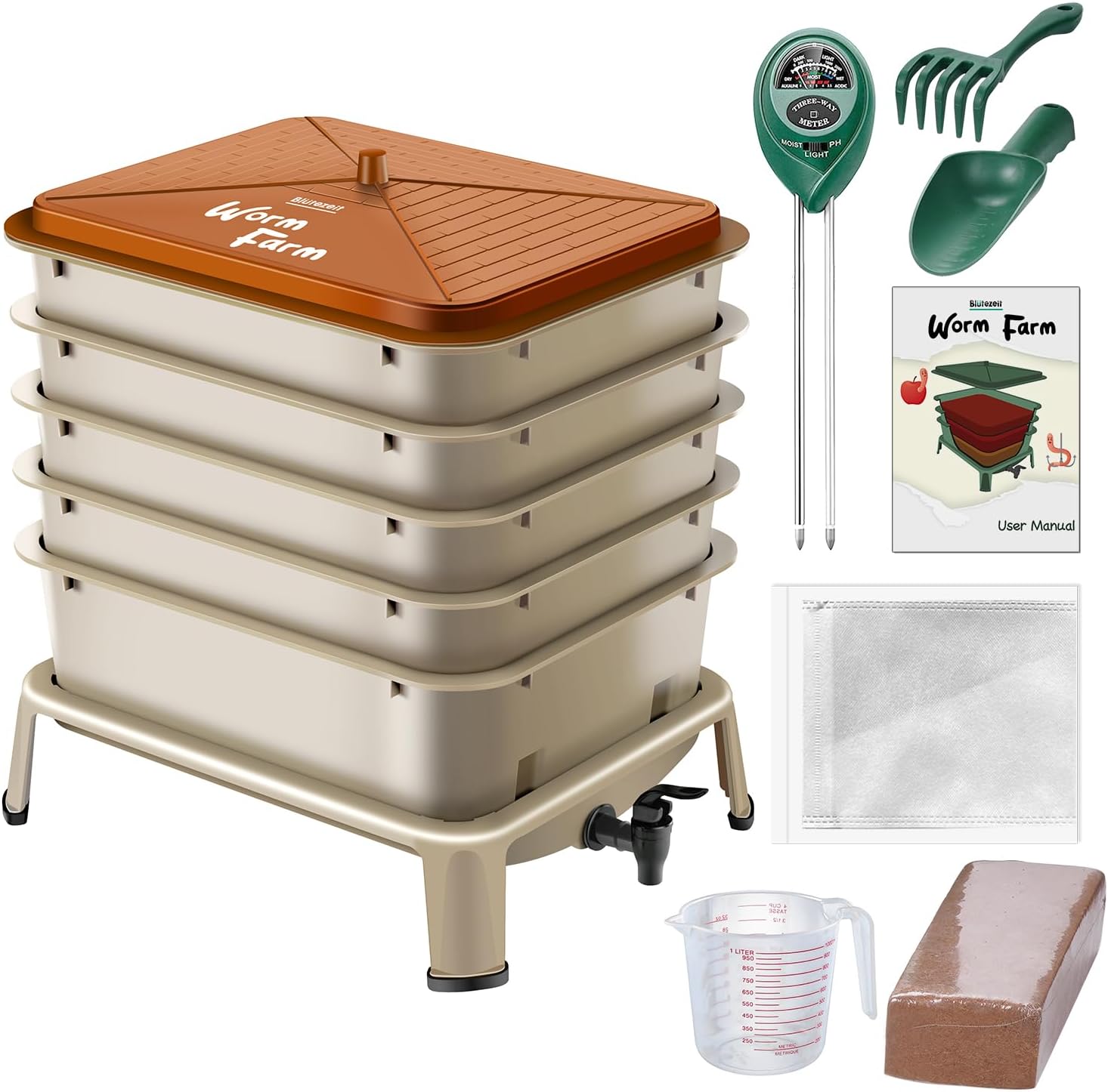 Innen- und Außen-Wurmkomposter – Composting Kit Indoor Bewertung und Preis