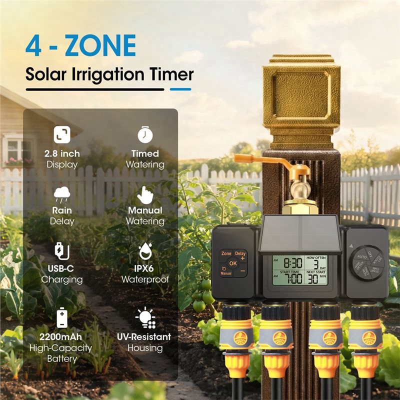 Solar-Bewässerungstimer für Ga – Smart Garden Zone Bewertung und Preis